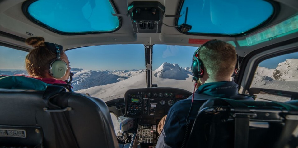 Helicopter Flight - Alpine Snow Landing