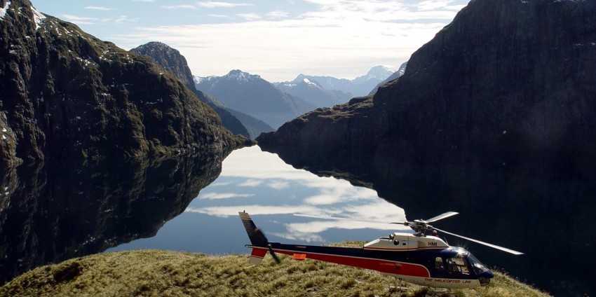 Helicopter Flight - Milford & Alps