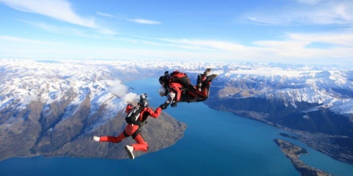 Skydiving & Canyon Swing Combo